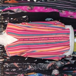 Striped sleeveless top